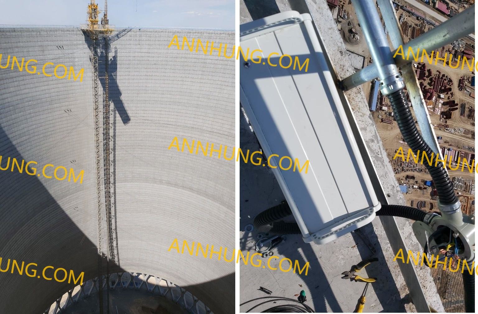 ultimo caso aziendale circa Produzione dello Xinjiang e quinto di divisione del corpo della costruzione settimo e quinto progetto di cogenerazione del complesso industriale 2×350MW, luce di ostruzione ad alta intensità di aviazione