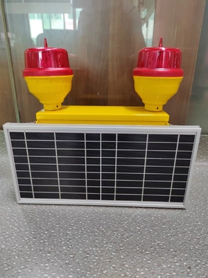 Luci alimentate solari FAA L-810 di aviazione della luce di ostruzione del doppio di intensità bassa