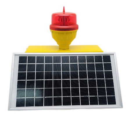 Singola luce di ostruzione alimentata solare di aviazione di intensità bassa FAA L-810 costante