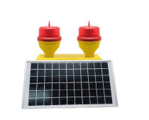 Luce di ostruzione aeronautica a doppio LED a energia solare a bassa intensità